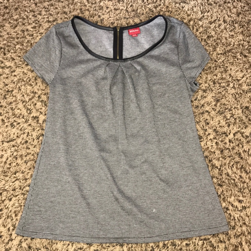Grey and Black Business Top.